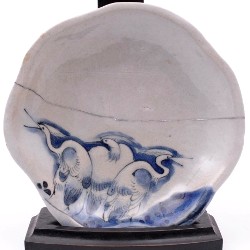 a 17th century arita porcelain dish  for the chinese market